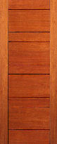 AAW-Series RB-01 Mahogany Flush Panel Doors 6'-8" x 1-3/8" , 4-panel