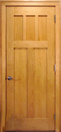 Cherry Reverse 4-Panel Interior Door