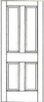 Traditional 4 Panel interior doors