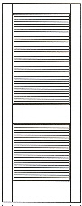 2 panel full louver doors