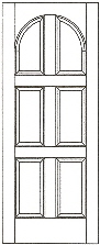 RP-6090 raised panel interior doors