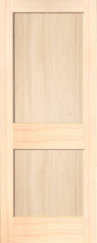 Poplar Traditional 2-Panel Interior Door