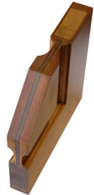 interior_doors_Cross Section 1-3/4" knotty alder door with full 1-3/4" raised panels