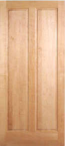 natural hard maple door vertical 2-panel