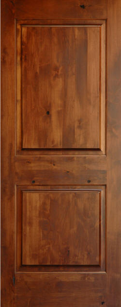 Knotty Alder 2 Panel Wood Doors Homestead Interior Doors