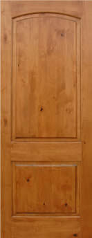 Knotty alder arch 2 panel 8ft