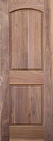 Krosscore #2AC Arch 2-Panel Walnut Door