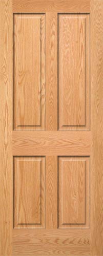 Red Oak 4-Panel Door