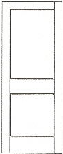 SWFP-2020 flat panel solid wood doors