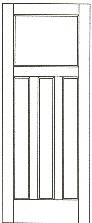 SWFP-4190 flat panel solid wood doors