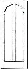 SWFP-2090 flat panel solid wood doors 