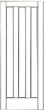 SWFP-3010 flat panel solid wood doors