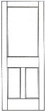 SWFP-3060 flat panel solid wood doors