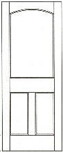 SWFP-3090 flat panel solid wood doors