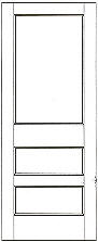 SWFP-3130 flat panel solid wood doors