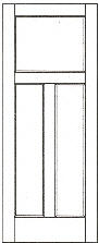 SWFP-3240 flat panel solid wood doors