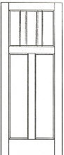 SWFP-5352 flat panel solid wood doors