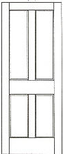 SWFP-4000 flat panel solid wood doors