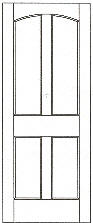 SWFP-4050 flat panel solid wood doors