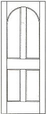 SWFP-4070 flat panel solid wood doors
