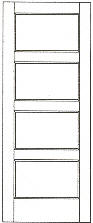 SWFP-4100 flat panel solid wood doors