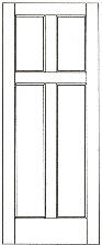 SWFP-4240 flat panel solid wood doors