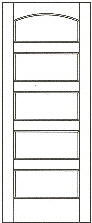 SWFP-5151 flat panel solid wood doors