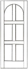SWFP-6090 flat panel solid wood doors