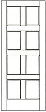 SWFP-8000 flat panel solid wood doors