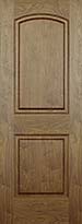 Walnut Arch 2-Panel Hollow Core Door