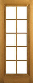 rossette riftsawn white oak door