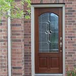 Mahogany Wood 'Legacy Carolina' Arch-Lite Entry Door