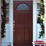Mahogany Wood 'Legacy Renaissance' Fan-Lite Front Door