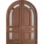 SIG-Series Custom Round-Top Doouble Exterior Doors