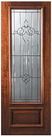 DP834A1 Mahogany Arlington Glass Exterior Door
