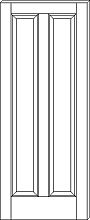 RP-2000 Vertical 2-Panel Door