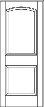 RP-2030 Traditional 2-Panel Arch-Top Door