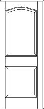 RP-2040 Traditional 2-Panel Eyebrow Door