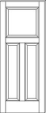RP-3240 Traditional 3-Panel Door