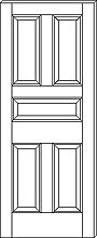 RP-5061 Traditional 5-Panel Door