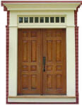 EntryDoors_8'8panelWhiteOak_withSurroundandTransom