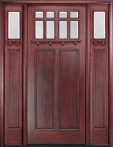 MIAWP900G Craftsman Style Exterior Door with Optional Matching Sidelites and Transom