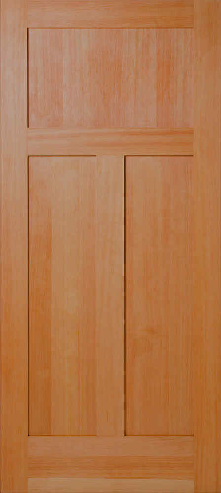 Vertical Grain Douglas Fir Mission 3-panel Interior Wood Door