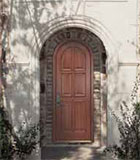 Lyptus Arch 4-Panel Wood Door