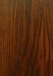 "Coffee Brown" on plain red oak doors