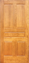 FR-50 Fire Door Red Oak Raised Panel