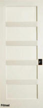 Horizontal 5-Panel Interior Door (Primed)