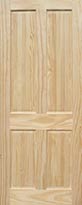 Pine 4-Panel Interior Door