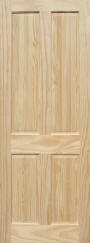 4 panel pine door