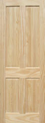 4 panel pine door